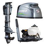 Motor Completo Rabeta Popa Gasolina Com Marcha 5hp 2t Hv5