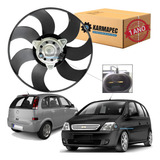 Motor E Hélice Ventoinha Radiador Meriva 2006 Até 2012 C Ar