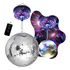 Motor Luzes 24 Led Giratório Usb 9 Rmp + Globo Espelho 30cm