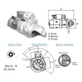 Motor Partida M100r 24v