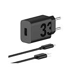 Motorola Carregador Turbo Power 33W Cabo 1 Metro Porta USB A Cabo USB C Preto