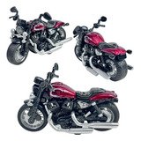 Motos De Fricçao D Ferro Miniatura Harley davidson Som E Led
