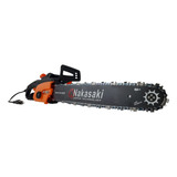 Motoserra Eletrica 1600w Sabre 45cm Knakasaki Motosserra Cor Laranja 220v