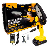 Motoserra Mini Serra Elétrica A Bateria Lítio Bivolt 21v