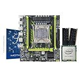 MOUGOL Kit Upgrade Placa-Mãe X99- LGA 2011-3- M-ATX- 4-DDR4- 6-USB 2-0- 4-SATA 2-0- M-2 NVME-NGFF Placa-mãe Para Jogos Com CPU E5-2680 V4 E MOUGOL 16GB Memória-2 - 8G DDR4 2133MHz-