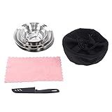 MOUMOUTEN Conjunto De Prato De Jantar Portátil De 12 Unidades Churrasco Tigelas Grandes E Pequenas Para Acampamento Prato Profundo E Raso Talheres De Acampamento Para Churrascos Ao Ar Livre