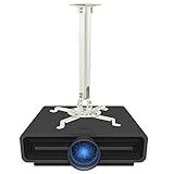Mount It Suporte Para Projetor De Teto Movimento Total E Altura Ajustável De 35 A 53 Centímetros Suporte Universal Para Projetores Epson Optoma Benq E Viewsonic Capacidade De 13 6 Kg Média 