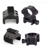 Mount Trilho 20mm Para Espingarda 2 Canos suporte P Lanterna