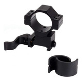 Mount Tubo 30mm P Luneta Lanterna Trilho 20mm Perfil Baixo