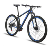 Mountain Bike Alfameq Atx Aro 29 19 24v Freios De Disco Hidráulico Câmbios Indexado Mtb Cor Preto/azul