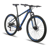 Mountain Bike Alfameq Atx Aro 29 19 24v Freios De Disco Hidráulico Câmbios Indexado Mtb Cor Preto/azul