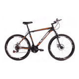 Mountain Bike Alfameq Zahav Aro 26 17 21v Freios De Disco Mecânico Cor Preto laranja