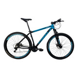 Mountain Bike Aro 29 Rino Ev. Cabo Interno + Descanso Roler Cor Azul Tamanho Do Quadro 19