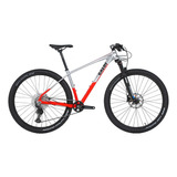 Mountain Bike Caloi Cross Country Elite Aro 29 21 12v Freios De Disco Hidráulico Câmbio Shimano Deore M6100 Cor Vermelho