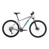 Mountain Bike Caloi Explorer Expert 2023 Aro 29 L 20v Freios De Disco Hidráulico Câmbios Shimano Deore M4100 Y Shimano Deore M5120 Cor Prateado azul celeste