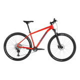Mountain Bike Caloi Explorer Pro 2023 Aro 29 17 11v Freios De Disco Hidráulico Câmbio Shimano Deore M5100 Cor Vermelho cinza