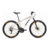 Mountain Bike Gts Feel Aro 29 19 21v Cor Branco amarelo