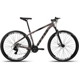 Mountain Bike Gts Feel Full Aro 29 21 24v Freios De Disco Mecânico Cor Cinza preto