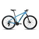 Mountain Bike Gts Feel Fuzzi Aro 29 19 21v Freios De Disco Mecânico Câmbios Shimano Cor Azul