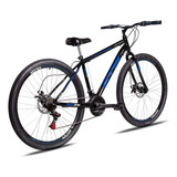 Mountain Bike Gts Feel Iron Aro 29 17 21v Freios De Disco Mecânico Cor Preto azul