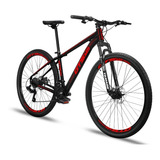 Mountain Bike Gts Pro M5 Techs Aro 29 15 21v Freios De Disco Mecânico Câmbios Shimano Cor Preto vermelho