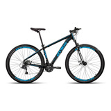 Mountain Bike Gts Pro M5 Techs Aro 29 17 21v Freios De Disco Mecânico Cor Preto/azul