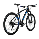 Mountain Bike Gtsm1 Ride New Aro 29 Freio À Disco Mecânico Câmbios Gts Tsi 21v Cor Preto azul Quadro 21