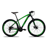 Mountain Bike Sutton Blade Aro 29 17 21v Freios De Disco Mecânico Câmbios Shimano Tz510 Y Shimano Tz 31 Cor Preto verde