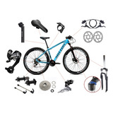 Mountain Bike Sutton New Aro 29 19 27v Shimano Altus Azul Tamanho Do Quadro 19