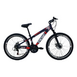Mountain Bike Vikingx Tuff 25 Aro 26 13 21v Roxo laranja