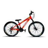 Mountain Bike Vikingx Tuff 25 Aro 26 13 21v Shimano Vermelha