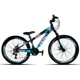 Mountain Bike Vikingx Tuff 25 Aro 26 13 5 21v F m Azul
