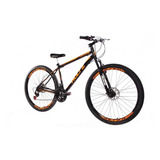 Mountain Bike Woltz Steel Suspensão Aro 29 17 21v Freios De Disco Mecânico Câmbios Yamada Cor Preto/laranja