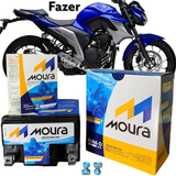 Moura Bateria De Moto Yamaha Fazer 250cc 2013 A 2021 6ah Abs