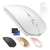 Mouse Óptico Recarregável Sem Fio 4 Botôes Slim Wireless