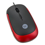 Mouse Optico Usb Vermelho