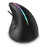 Mouse Óptico Vertical Ergonômico Com Fio Usb Led Rgb 9 Botões 12800 Dpi Para Pc Notebook Fire Phoenix D7 Preto