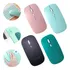 Mouse Bluetooth Macbook Notebook Netbook Tablet Slim Led Cor Preto