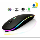 Mouse Bluetooth Sem Fio Wireless Led Rgb Recarregável 2 4ghz