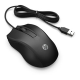 Mouse Com Fio Hp 100 Usb 1600dpi Cabo 1 5m Preto Classic
