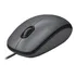 Mouse Com Fio Usb Logitech M100 Com Design Ambidestro - Cinza