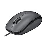Mouse Com Fio USB Logitech M100 Com Design Ambidestro E Facilidade Plug And Play Cinza