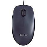 Mouse Com Fio Usb Logitech M90 Com Design Ambidestro E Facilidade Plug And Play