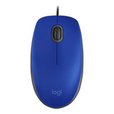 Mouse Com Fio Usb M110 Azul Logitech