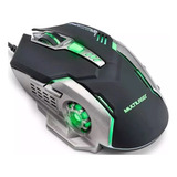 Mouse Gamer 2400 Dpi Preto E Grafite Multilaser - Mo269 Cor Prateado