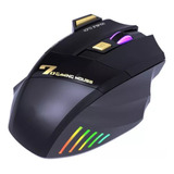 Mouse Gamer 7 Botões 3200dpi Sem Fio Games Fps Moba Design