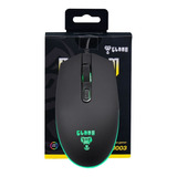 Mouse Gamer Ambidestro Preto 3 600 Dpi Clanm Rukor Led Rainbow 4 Botões Cabo Usb 1 5m