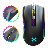 Mouse Gamer Black Hawk Até 7200 Dpi 125hz Com 6 Botões Macro