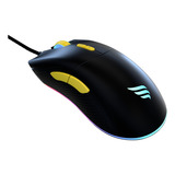 Mouse Gamer Fallen Lobo Eco Preto Led Rgb 6200 Dpi Pmw 3327
