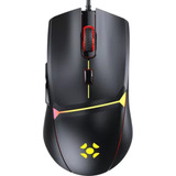 Mouse Gamer Fortrek Crusader Black Edition 12800dpi Macro